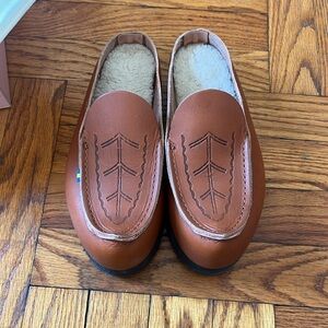 Acne Studios Leather Mules w Shearling insole size 36